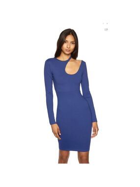 Susana Monaco Blue Cutout Dress